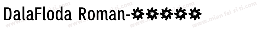 DalaFloda Roman字体转换